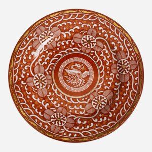 Georges Briard Imperial Brocade Akaki-Kinga Kutani Red Gold Plate 8" NWOT